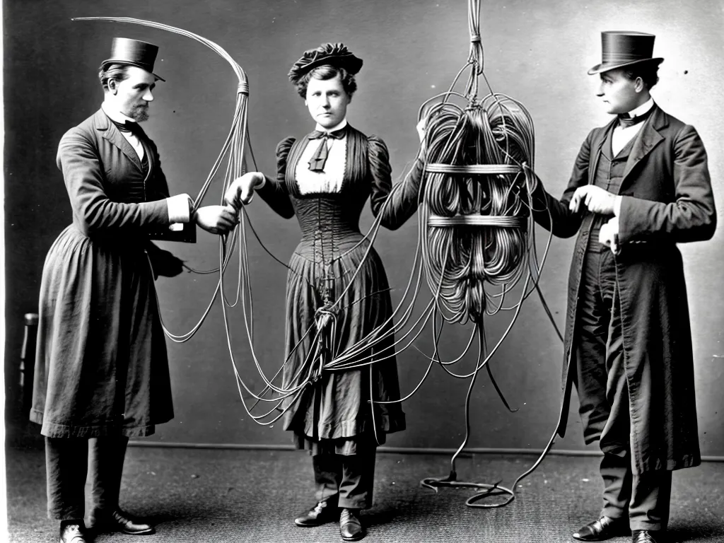 How Victorian-Era Electricians Bundled Wires With Twine