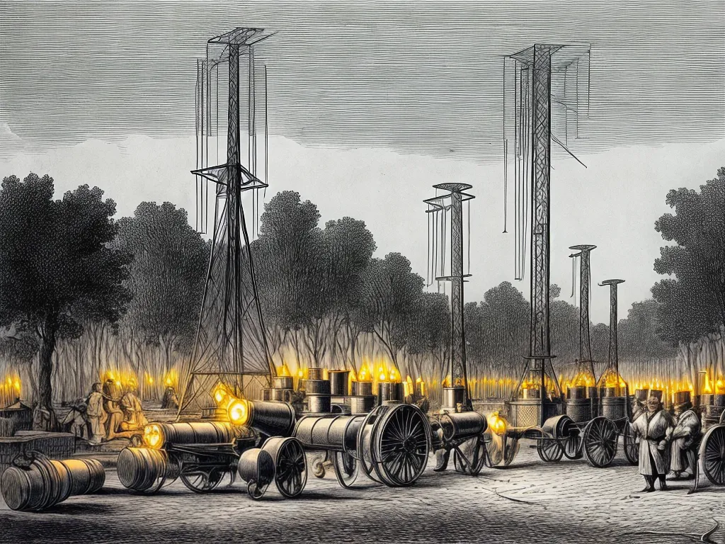 How the First Electric Lights Were Powered by Batteries