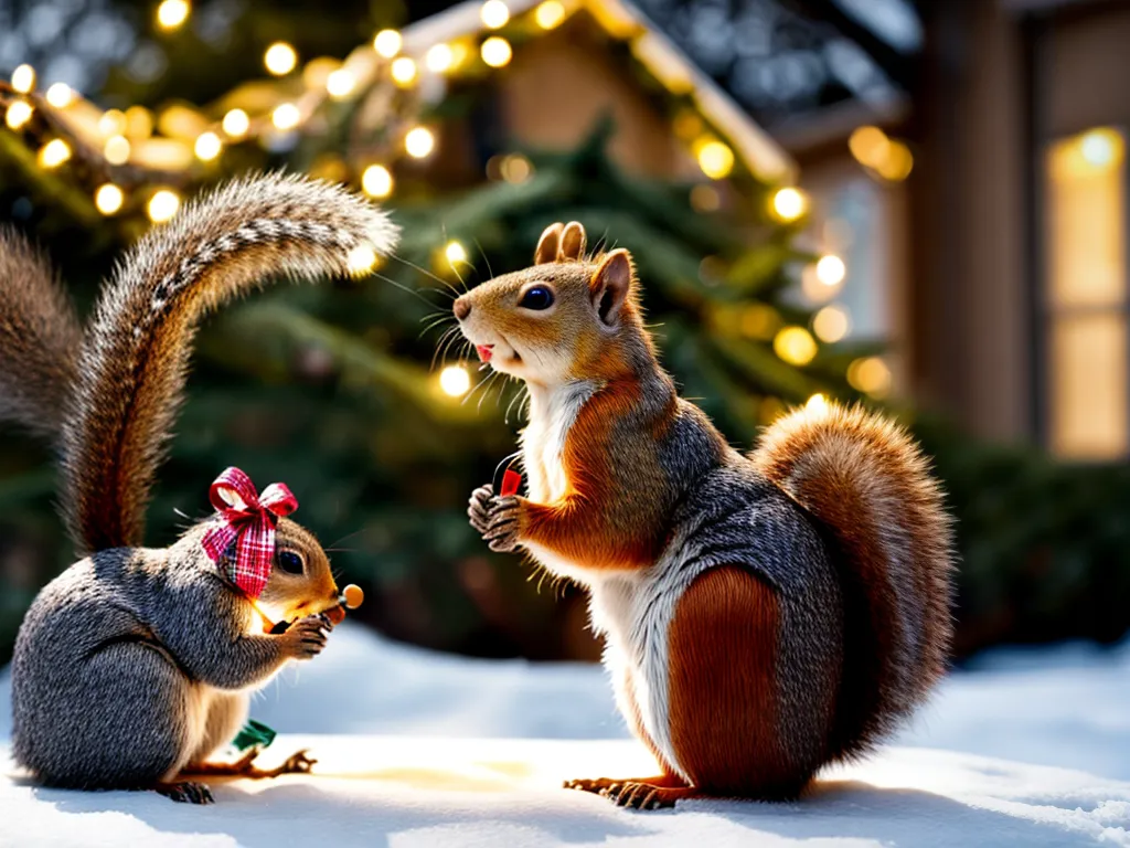 How to Keep Squirrels From Chewing Through Your Outdoor Christmas Lights