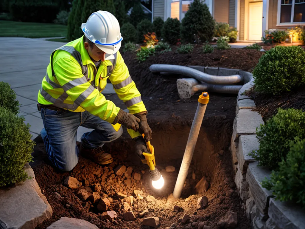 How to Safely Bury Underground Cables for Landscape Lighting