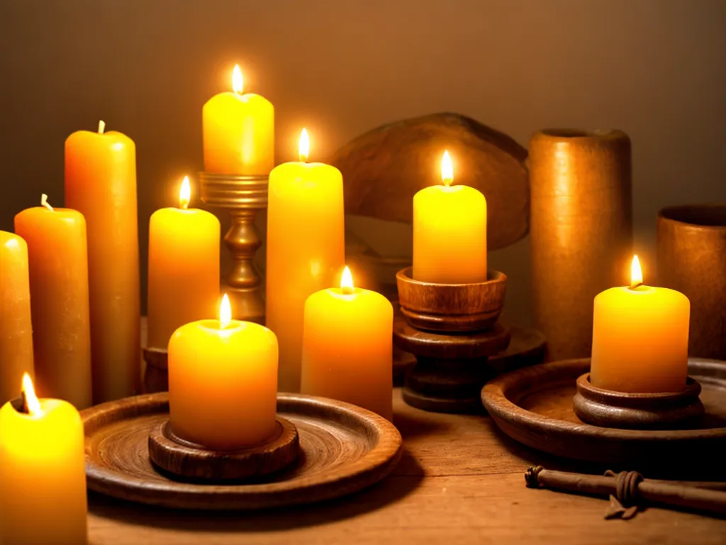 How to Use Homemade Beeswax Candles for Lighting in the 1800s