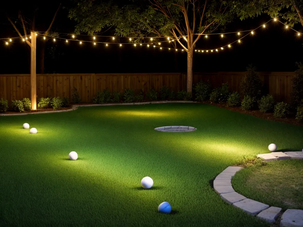 How to Wire a Backyard Bocce Ball Court Lighting System