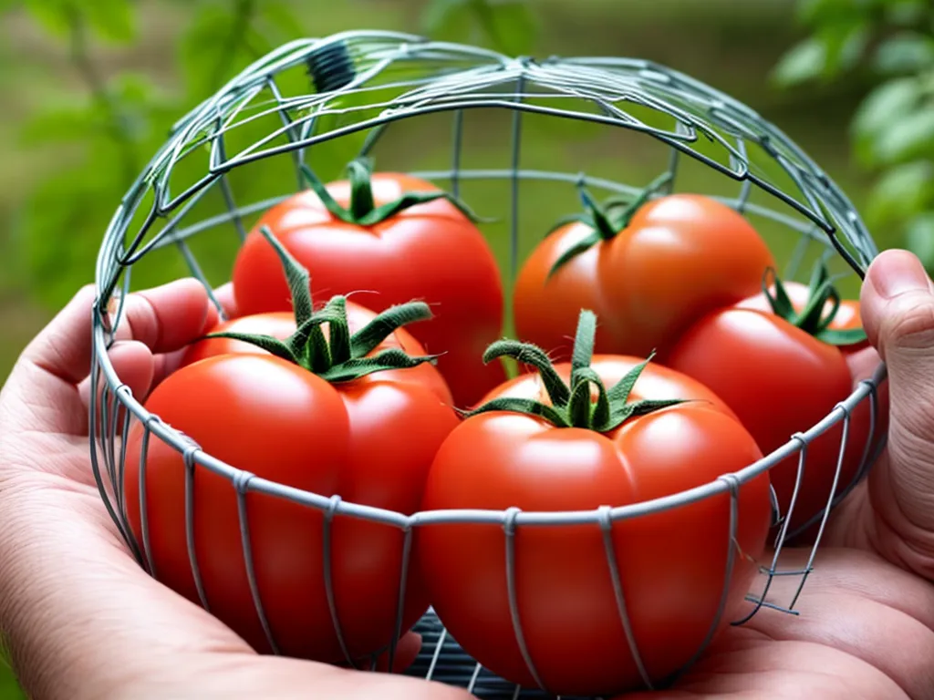 How to Wire a Tomato Cage